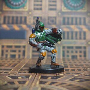 Boba Fett, Mercenary Commander #53 Legacy of the Force Star Wars Miniatures Rare